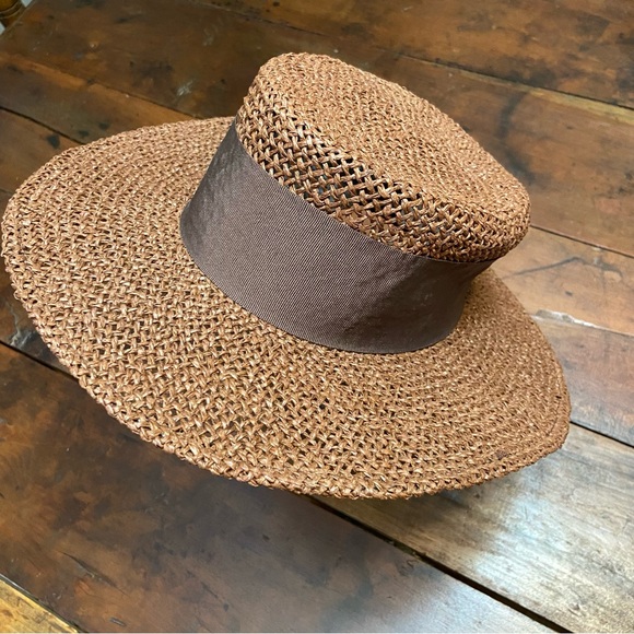 Womens Dara Brown Lightweight Straw Hat - Excellent Used Condition! Size XS main image 4